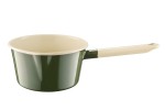 Emaliowany rondel z dziubkiem  - poj. 0,9 l - zielony