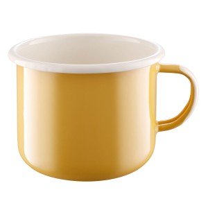 Kubek emaliowany - poj. 0,65 l - żółty 