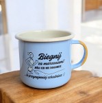 Kubek "Biegnij za marzeniami"- 0,5 l - jasnoniebieski