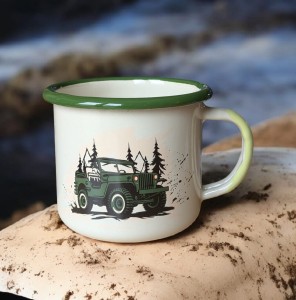 Kubek "Jest błotko, jest zabawa" -  0,35 l - kremowy