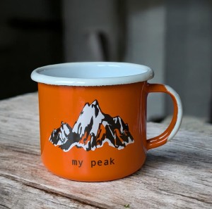 Kubek "my peak" - 0,35 l - pomarańczowy