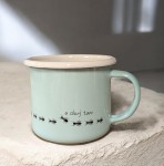 Kubek z niekonformistyczną mrówką - 0,35 l - miętowy