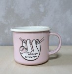 Kubek z leniwcem  - 0,35 l - różowy 