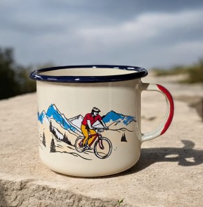 Kubek rowerowo-biegowy - 0,5 l - kremowy