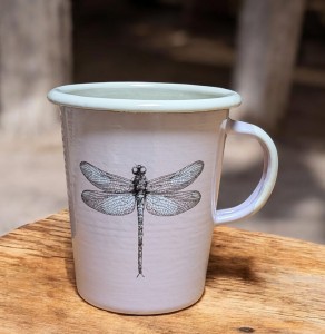 Kubek Latte z ważką - różowy -  0,4 l  