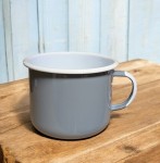 Garnuszek emaliowany - poj. 1,1 l - szary
