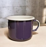 Garnuszek emaliowany - poj. 1,1 l - bakłażanowy