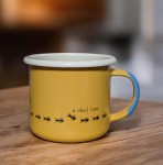 Kubek z niekonformistyczną mrówką - 0,35 l -  żółty