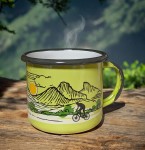 Kubek górski - 0,35 l, prosty -  pistacjowy