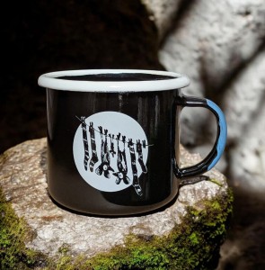 Kubek z nietoperzami - 0,35 l - czarny