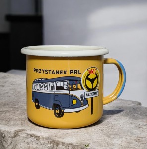 Kubek  "Przystanek PRL" - 0,35 l - żółty