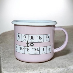 Kubek  Kobieta to chemia -  0,35 l - różowy  