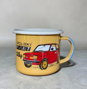 Kubek Polski Fiat 126p - 0,35 l - żółty 