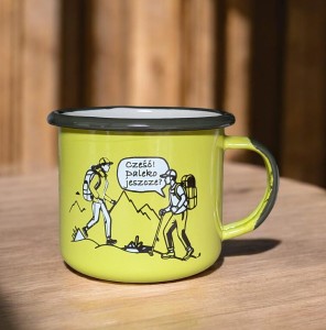 Kubek  "Cześć, daleko jeszcze?" - 0,35 l - pistacjowy