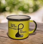 Kubek "Życie jest jak trytytka" - 0,35 l, prosty -  pistacjowy 