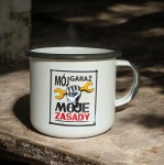 Kubek "Mój garaż, moje zasady"- 0,5 l - kremowy  