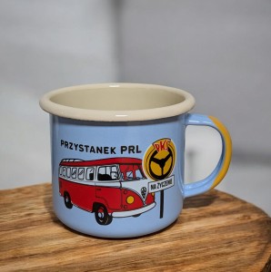 Kubek  "Przystanek PRL" - 0,35 l - jasnoniebieski