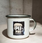 Kubek "Oszczędzaj wodę, pij piwo" - 0,5 l - kremowy   