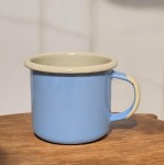 Kubek emaliowany - poj. 0,35 l - jasnoniebieski