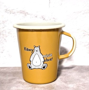 Kubek Latte "Kawy mi się chce"- żółty- 0,4 l