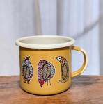 Kubek z ptakami - 0,35 l - żółty 