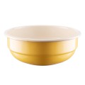 Rodzinna miska emaliowana - 16 cm - żółta