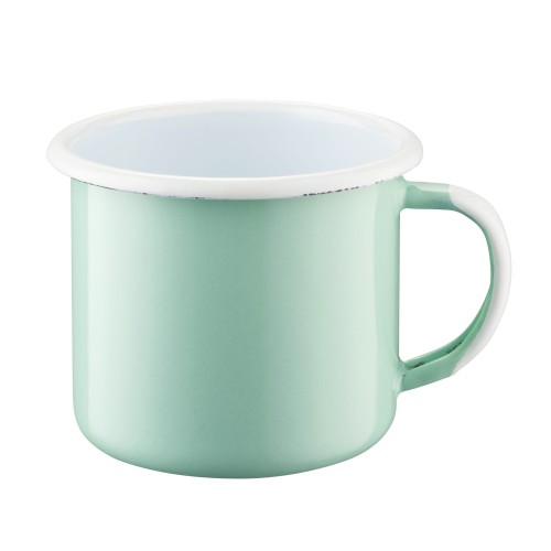 Kubek emaliowany - poj. 0,35 l - miętowy