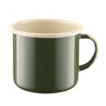Kubek emaliowany - poj. 0,5 l - zielony