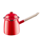Mlecznik/Sosjerka z dekielkiem i rączką - czerwony