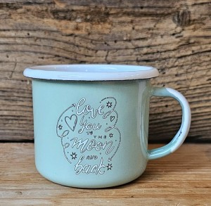 Kubek "Love you..." - 0,35 l - miętowy
